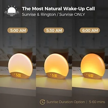 HOUSBAY Sunrise Alarm Clock with White Noise Machine