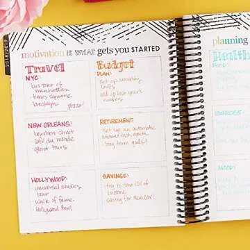 Erin Condren 2019 12 Month (Jan 2019 - Dec 2019) LifePlanner, Daisies - Vertical Neutral Layout)