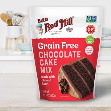 Bob's Red Mill Grain Free Chocolate Cake Mix 5-10.5 oz Bags