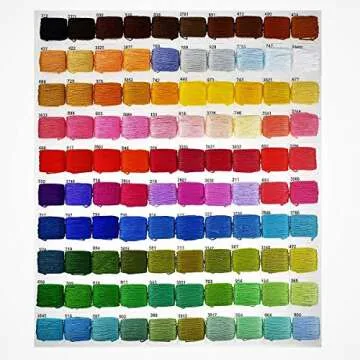 374Pcs Embroidery Floss Kit with Organizer for Crafting