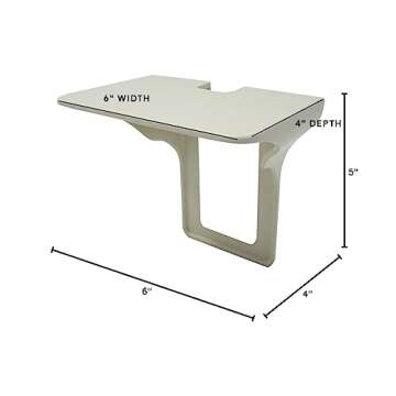 Power Perch Wall Outlet Shelf – Transform Your Outlet into a Space-Saving Display! Perfect for Alexa, Electric Toothbrush & More – Sturdy Light Socket Shelf by Storage Theory - (Almond, 2 Pack)