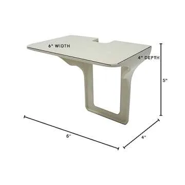 Power Perch Wall Outlet Shelf – Transform Your Outlet into a Space-Saving Display! Perfect for Alexa, Electric Toothbrush & More – Sturdy Light Socket Shelf by Storage Theory - (Almond, 2 Pack)