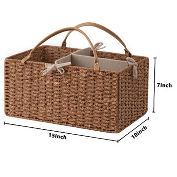 HBlife Baby Diaper Caddy - Large Organizer for Essentials