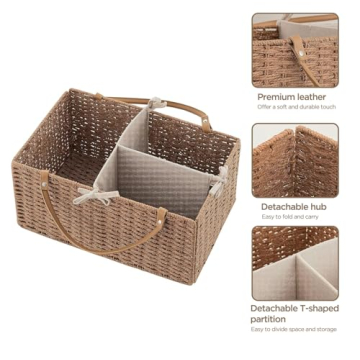 HBlife Baby Diaper Caddy - Large Organizer for Essentials