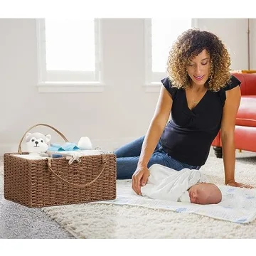 HBlife Baby Diaper Caddy - Large Organizer for Essentials