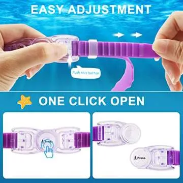 Fulllove Kids Swim Goggles, 2 Pack Swimming Goggles for kids Age 4-16, Kids Goggles for Boys Girl No Leaking Anti-Fog