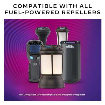 Thermacell Mosquito Repellent 120-Hour Refill; Includes 10 Fuel Cartridges & 30 Repellent Mats; Compatible With Fuel-Powered Thermacell Repellers; Scent-Free, DEET-Free Bug Spray Alternative