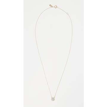 Adina Reyter 14k Gold Pave Disc Necklace for Women
