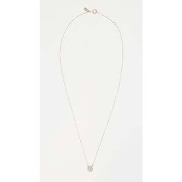 Adina Reyter 14k Gold Pave Disc Necklace for Women