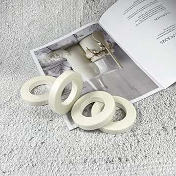 4 Rolls 1/2" Wide 30Yard/Roll White Floral Tapes for Bouquet Stem Wrap Florist Craft Projects,Wedding Bouquet