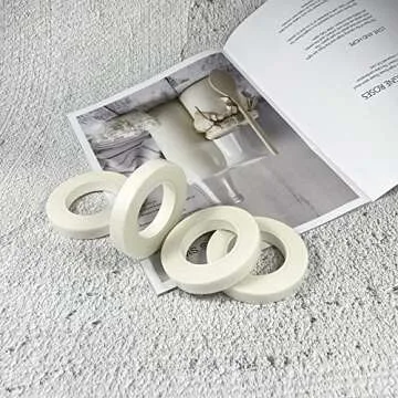 4 Rolls 1/2" Wide 30Yard/Roll White Floral Tapes for Bouquet Stem Wrap Florist Craft Projects,Wedding Bouquet