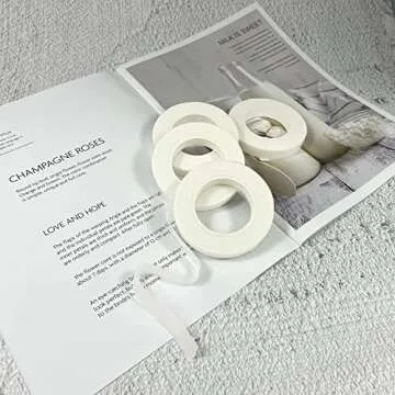 4 Rolls 1/2" Wide 30Yard/Roll White Floral Tapes for Bouquet Stem Wrap Florist Craft Projects,Wedding Bouquet