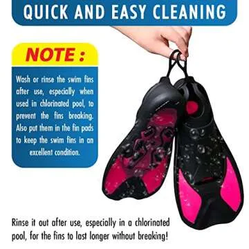 Comfortable Swimming Short Diving Fins for US Size S