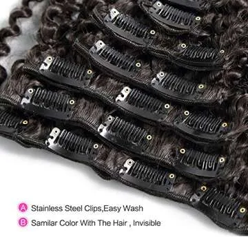 Lacer Curly Clip-In Extensions for Natural Volume and Style