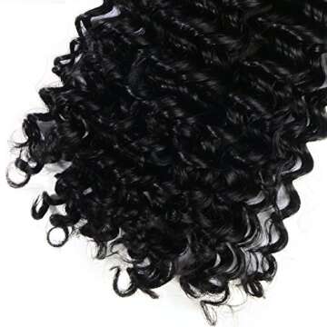 Lacer Curly Clip in Human Hair Extensions Jerry Curly 3B 3C Real Hair Clip in Extensions For Black Women Natural Black Color 100% Brazilian African American Hair Extension (18 inch, Jerry Curly #1B)