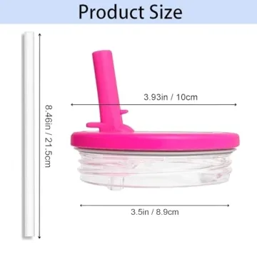 Leak-Proof 40 oz Tumbler Flip Straw Lids for Stanley