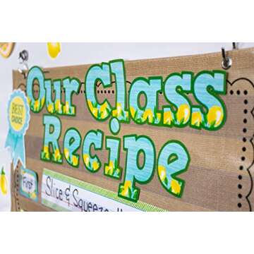 Teacher Created Resources Lemon Zest Bold Block 4" Letters Combo Pack for Engaging Displays