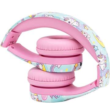 Snug Play+ Kids Headphones with Volume Limiting for Toddlers (Boys/Girls) - Unicorns