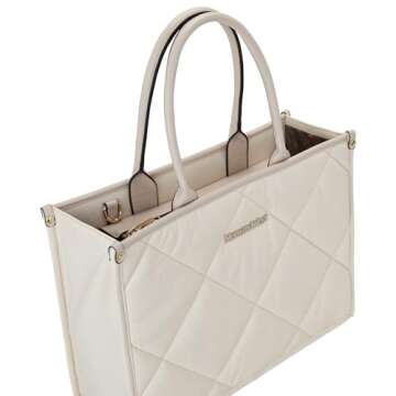 Montana West Oversize Puffy Handbag for Women Top Handle Quilted Designer Satchel Christmas Gift JL-MWC-213BG