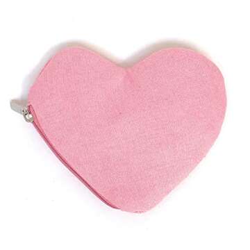 Pink Heart Pouch, Heart Coin Purse, Valentines Day Gifts, Coin Purse Pouch, Beaded Coin Purse, Beaded Purse, Best Friend Gift, Positive Gifts, Party Favors, Wallets for her