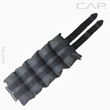 CAP Barbell Adjustable Ankle Weights 20-Pound Pair Black