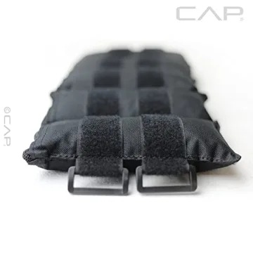 CAP Barbell Adjustable Ankle Weights 20-Pound Pair Black