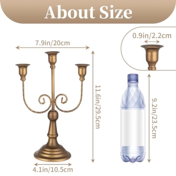 Sziqiqi Vintage Candelabra Holders - Perfect for Events