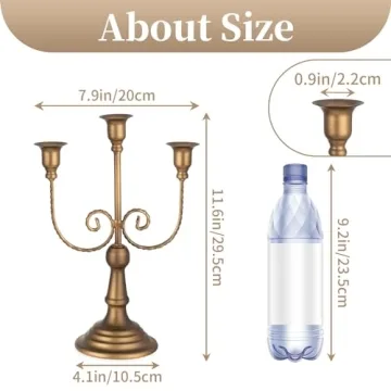 Sziqiqi Vintage Candelabra Holders - Perfect for Events