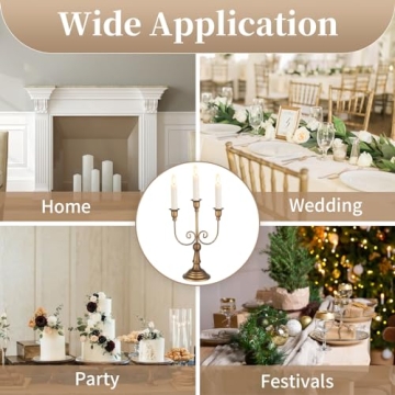 Sziqiqi Vintage Candelabra Holders - Perfect for Events