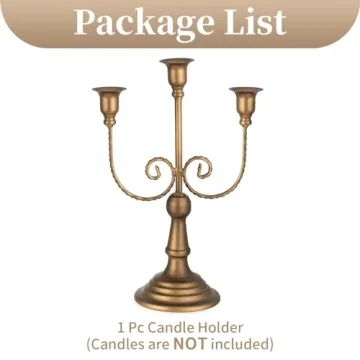 Sziqiqi Vintage Candelabra Holders - Perfect for Events