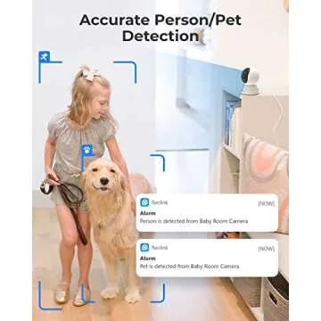 REOLINK E1 Pro 4MP Indoor Security Camera - Dual-Band WiFi, Auto Tracking, Night Vision, Detection A...