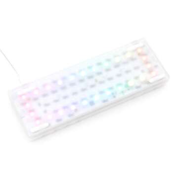 DROP Carina Mechanical Keyboard Kit — 60% Form Factor, Hotswap Kaihua Sockets, Programmable QMK, Backlit RGB LEDs, USB-C, with Frosted Acrylic Case (Keyboard Kit)