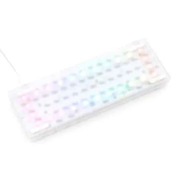 DROP Carina Mechanical Keyboard Kit — 60% Form Factor, Hotswap Kaihua Sockets, Programmable QMK, Backlit RGB LEDs, USB-C, with Frosted Acrylic Case (Keyboard Kit)