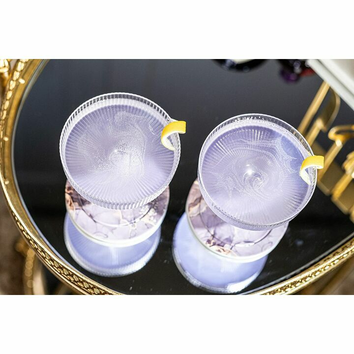 Vintage Art Deco Coupe Glasses Set of 4 - 7 oz