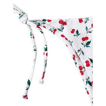 SOLY HUX Cherry Print Halter Bikini Stylish Beachwear
