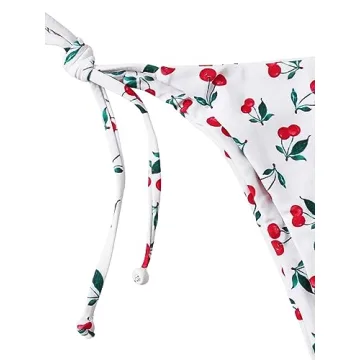 SOLY HUX Cherry Print Halter Bikini Stylish Beachwear