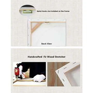 Pinetree Art 3 Panels Black and White Abstract Canvas Wall Art Prints 3D Textured Painting for Living Room (Small)