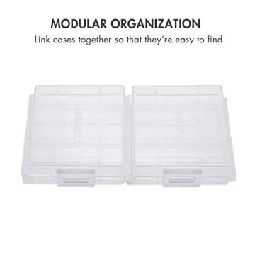 Tenergy 10 Pack Battery Storage Case for AA/AAA