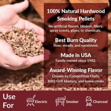 Wood Smoking Pellets for Flavorful BBQ Grilling