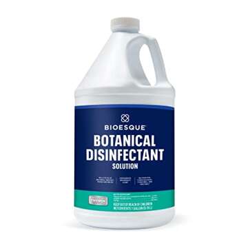 Bioesque Botanical Disinfectant Solution - Heavy Duty, 99.9% Germ Control, 1 Gallon (Pack of 4)