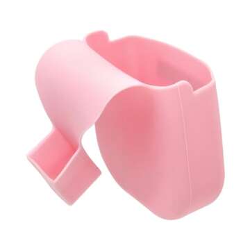 KIBBEH Pink Reusable Silicone Fuel Glove, Protect Hands from Filthy Gas Pump Handles and Keypads, Du...