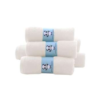 HIPHOP PANDA Baby Washcloths - Soft Bamboo, 2 Layer, 30 Pack for Newborns