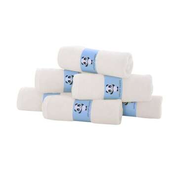 HIPHOP PANDA Soft Bamboo Baby Washcloths - 30 Pack
