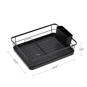 Sakugi Compact Stainless Steel Dish Rack Efficient Drainage