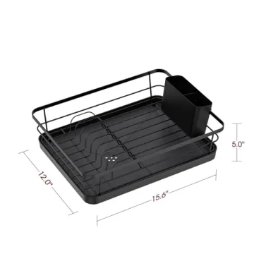 Sakugi Compact Stainless Steel Dish Rack Efficient Drainage