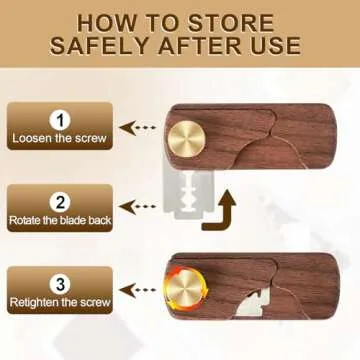 HHZPAEK Magnetic Wooden Bread Lame Dough Scoring Tool,Hand Crafted Sourdough Lame Scoring Tool,Bread Scorer Tool for Homemade Bread Baking,Dough Scoring Bread Knife with 5 Razor Blades