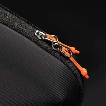 K&F Concept 4L Electronics Organizer Pouch Bag for Camera Battery Memory CF TF SD Card USB Cable Organizer Water-Resistant Accessory Kit Bag Handle Zipper Storage Travel Pocket Bag