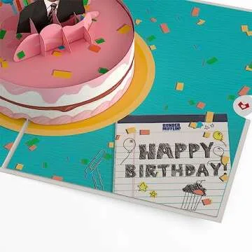 Lovepop Happy Birthday Pop-Up Card for Her and Him - 3D The Office Birthday Greeting Cards for Boys, Girls, Men, Women - Boom. Roasted. - 5" x 7" Michael Scott - Blank Note Card & Envelope Included