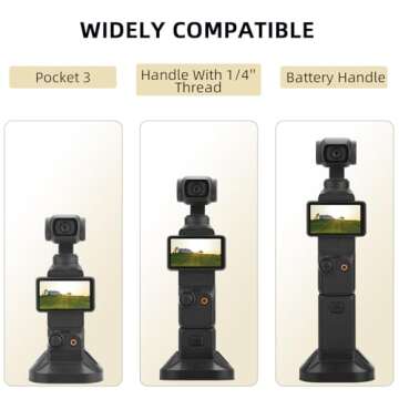 BRDRC Camera Mount Stand for DJI OSMO Pocket 3 - Stable Gimbal Support