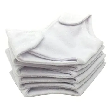 Baby Doll Diapers for Pretend Play | 6 Pack White Diapers
